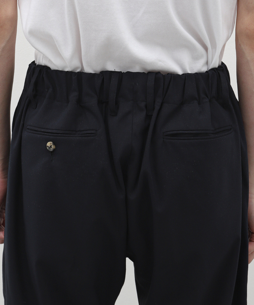 Sillage(シアージ)の「Sillage (シアージ) WOOL TROPICAL BAGGY TROUSERS EX SL24SS-BTTW-NV(スラックス・メンズ・ネイビー・FREE)」の7枚目の写真