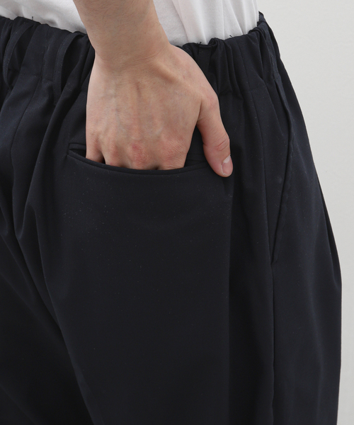Sillage(シアージ)の「Sillage (シアージ) WOOL TROPICAL BAGGY TROUSERS EX SL24SS-BTTW-NV(スラックス・メンズ・ネイビー・FREE)」の8枚目の写真
