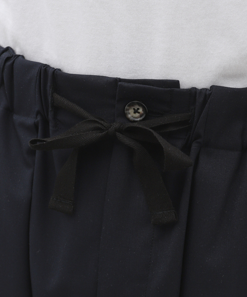 Sillage(シアージ)の「Sillage (シアージ) WOOL TROPICAL BAGGY TROUSERS EX SL24SS-BTTW-NV(スラックス・メンズ・ネイビー・FREE)」の10枚目の写真