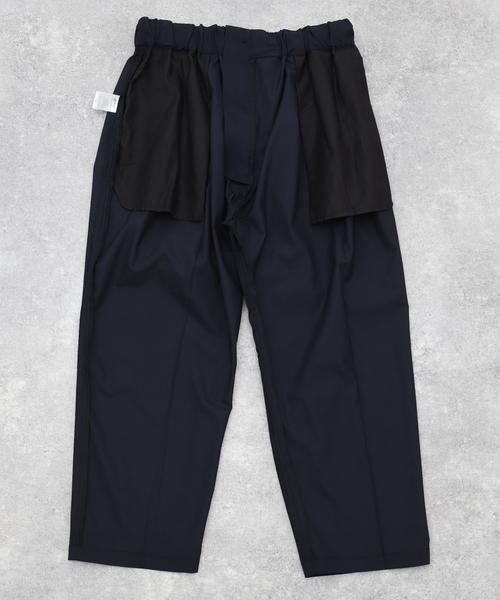Sillage(シアージ)の「Sillage (シアージ) WOOL TROPICAL BAGGY TROUSERS EX SL24SS-BTTW-NV(スラックス・メンズ・ネイビー・FREE)」の15枚目の写真