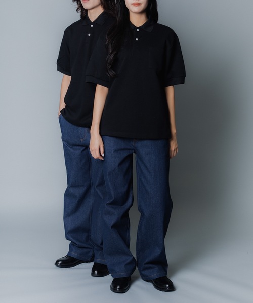 MandO（Auntie Rosa）（エムオー）の「【MandO】デニムワイドストレートパンツ（デニムパンツ・メンズ・インディゴブルー/ブラック・LARGE/MEDIUM/SMALL）」の10枚目の写真