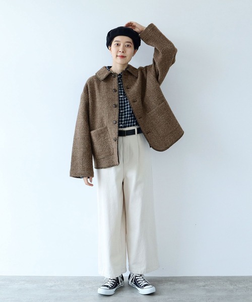 【セール】ウールアルパカ オーバーブルゾン（ブルゾン）｜PAR ICI（パーリッシィ）