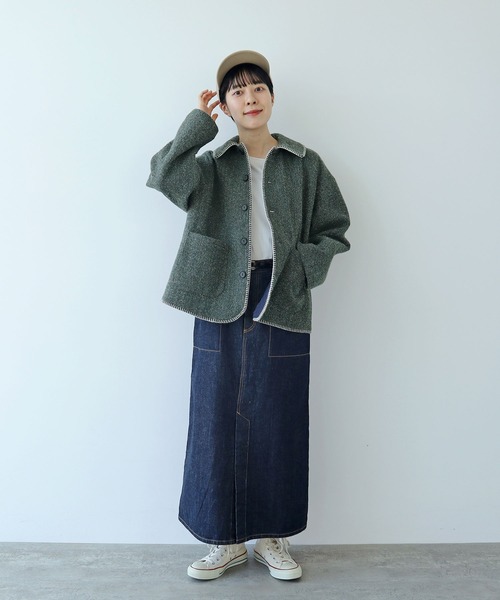 【セール】ウールアルパカ オーバーブルゾン（ブルゾン）｜PAR ICI（パーリッシィ）