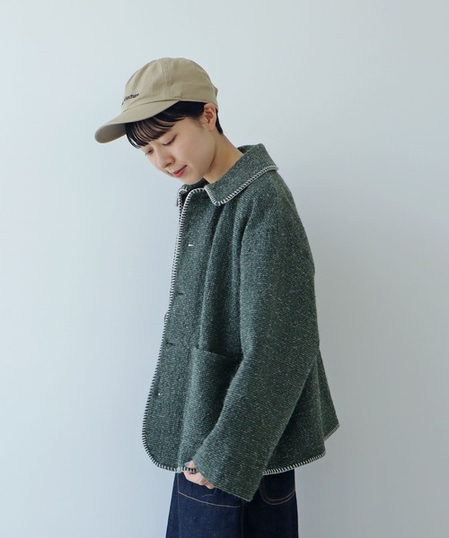 【セール】ウールアルパカ オーバーブルゾン（ブルゾン）｜PAR ICI（パーリッシィ）