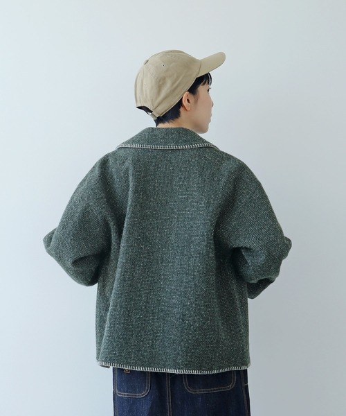 【セール】ウールアルパカ オーバーブルゾン（ブルゾン）｜PAR ICI（パーリッシィ）