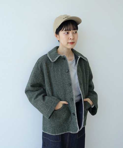 【セール】ウールアルパカ オーバーブルゾン（ブルゾン）｜PAR ICI（パーリッシィ）