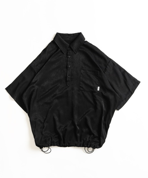 WETTEMPT(ウィテンプト)の「DRAW CORD PULLOVER SHIRT / ドローコードプルオーバーシャツ(シャツ/ブラウス・メンズ・ライトベージュ/ブラック・LARGE/MEDIUM/SMALL)」の2枚目の写真