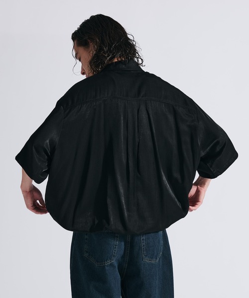WETTEMPT(ウィテンプト)の「DRAW CORD PULLOVER SHIRT / ドローコードプルオーバーシャツ(シャツ/ブラウス・メンズ・ライトベージュ/ブラック・LARGE/MEDIUM/SMALL)」の9枚目の写真