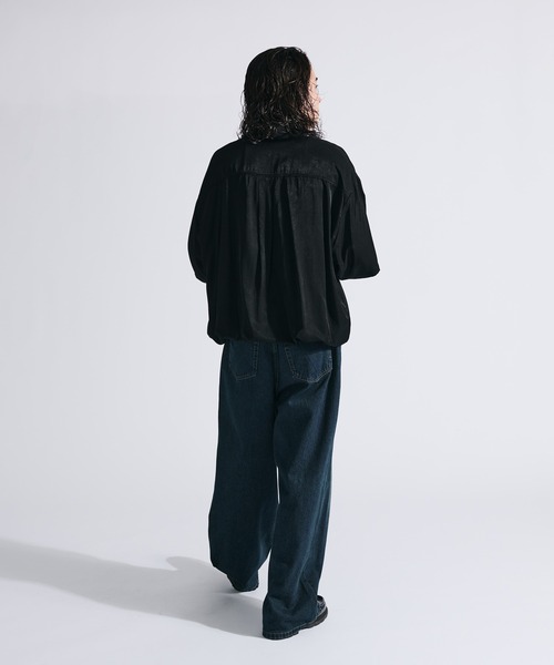 WETTEMPT(ウィテンプト)の「DRAW CORD PULLOVER SHIRT / ドローコードプルオーバーシャツ(シャツ/ブラウス・メンズ・ライトベージュ/ブラック・LARGE/MEDIUM/SMALL)」の17枚目の写真
