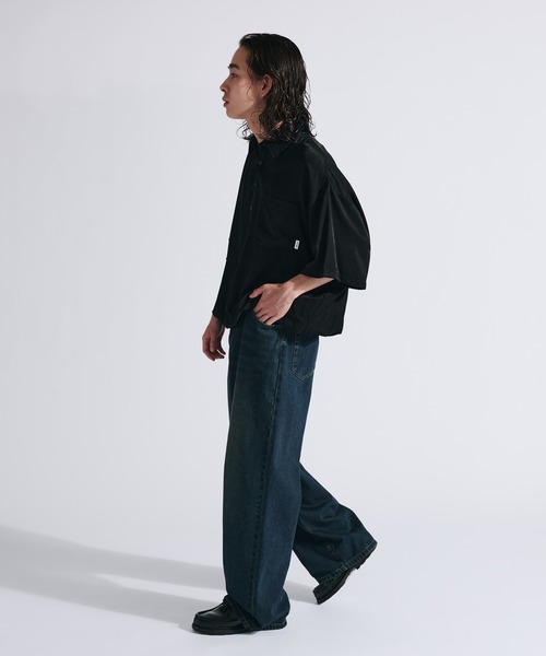 WETTEMPT(ウィテンプト)の「DRAW CORD PULLOVER SHIRT / ドローコードプルオーバーシャツ(シャツ/ブラウス・メンズ・ライトベージュ/ブラック・LARGE/MEDIUM/SMALL)」の16枚目の写真