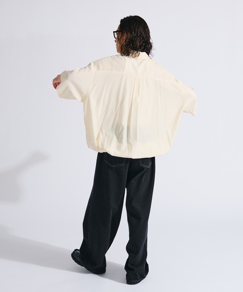 RE Nylon Drawcord Pullover White プルオーバー 22_1_5_Fullcount_DoubleVLoopwh