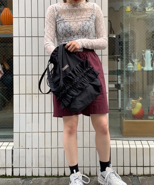 THEATRE PRODUCTS（シアタープロダクツ）の「ナイロンフロルトートバッグ（トートバッグ・レディース・ブラック・FREE）」の3枚目の写真