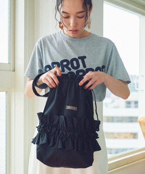 THEATRE PRODUCTS（シアタープロダクツ）の「ナイロンフロルトートバッグ（トートバッグ・レディース・ブラック・FREE）」の11枚目の写真