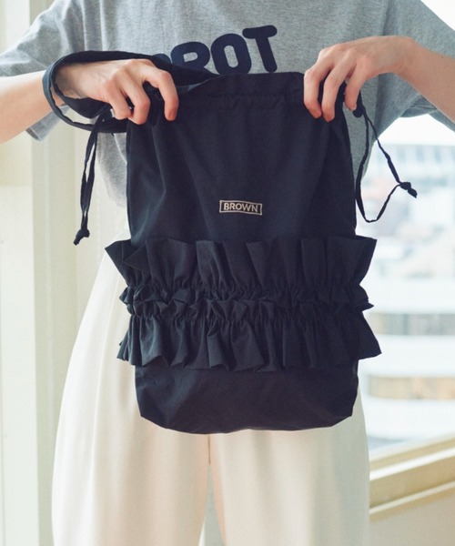 THEATRE PRODUCTS（シアタープロダクツ）の「ナイロンフロルトートバッグ（トートバッグ・レディース・ブラック・FREE）」の12枚目の写真