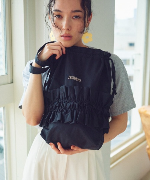 THEATRE PRODUCTS（シアタープロダクツ）の「ナイロンフロルトートバッグ（トートバッグ・レディース・ブラック・FREE）」の13枚目の写真