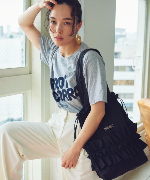 THEATRE PRODUCTS（シアタープロダクツ）の「ナイロンフロルトートバッグ（トートバッグ・レディース・ブラック・FREE）」の9枚目の写真