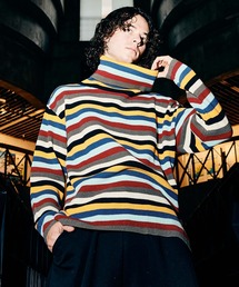 glamb(O)Fifties Border Turtle Neck Knit / tBteB{[_[^[glbNjbg(jbg/Z[^[)