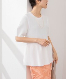 NOLLEY’S Sophi | 《手洗い可能》ペプラムボリュームスリーブプルオーバーニット(ニット/セーター)