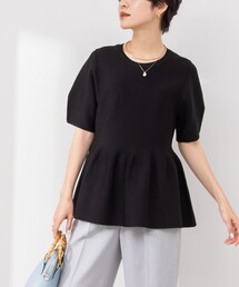 NOLLEY’S Sophi | 《手洗い可能》ペプラムボリュームスリーブプルオーバーニット(ニット/セーター)