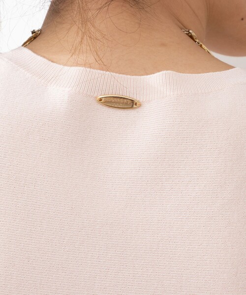 NOLLEY’S Sophi(ノーリーズソフィ)の「《手洗い可能》ペプラムボリュームスリーブプルオーバーニット(ニット/セーター・レディース・ホワイト/ベビーピンク/ブラック・38)」の15枚目の写真