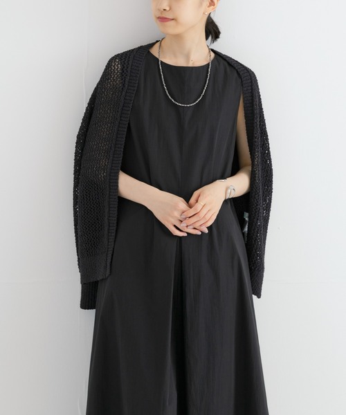 URBAN RESEARCH（アーバンリサーチ）の「綿ナイロンタックテントワンピース（ワンピース・レディース・ホワイト系その他/バーガンディー/ブラック・FREE）」の8枚目の写真