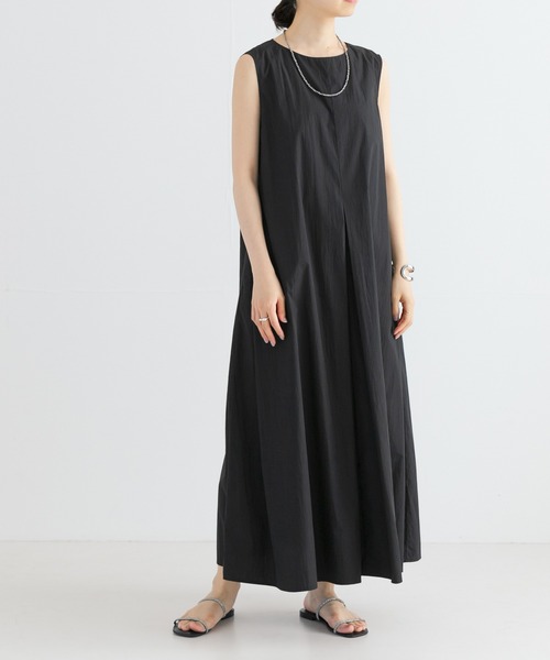 URBAN RESEARCH（アーバンリサーチ）の「綿ナイロンタックテントワンピース（ワンピース・レディース・ホワイト系その他/バーガンディー/ブラック・FREE）」の5枚目の写真