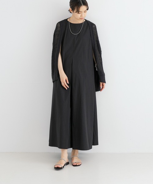 URBAN RESEARCH（アーバンリサーチ）の「綿ナイロンタックテントワンピース（ワンピース・レディース・ホワイト系その他/バーガンディー/ブラック・FREE）」の7枚目の写真