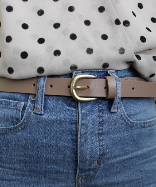 Hawk Company(ホークカンパニー)の「【Hawk Company】25mmカットフリーレザーベルト 1022(ベルト・レディース・ブラウン/ブラック/グレイッシュベージュ/チョコ・FREE)」の6枚目の写真