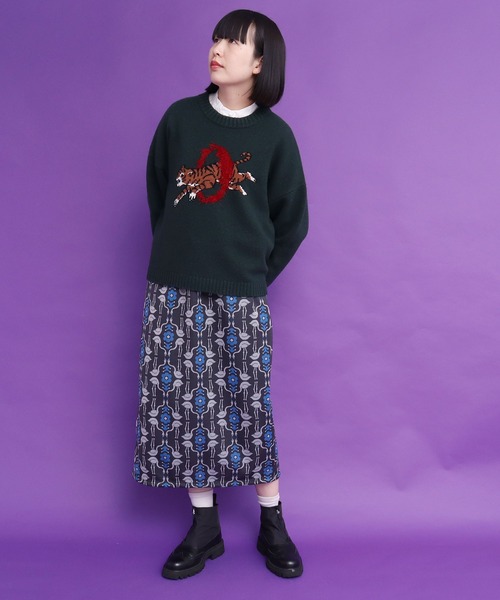 didizizi（ディディジジ）の「フラミンゴJQSK（スカート・レディース・チャコールグレー/ブラウン・FREE）」の18枚目の写真