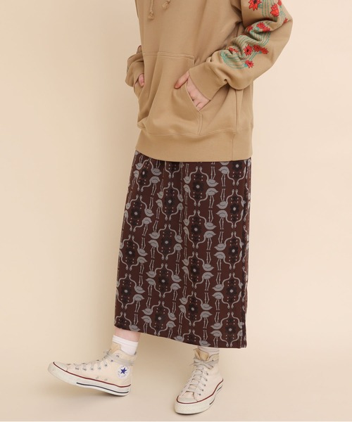 didizizi（ディディジジ）の「フラミンゴJQSK（スカート・レディース・チャコールグレー/ブラウン・FREE）」の10枚目の写真