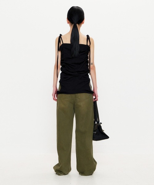 BEEDEN（ビーデン）の「3WAY GATHER TANK（タンクトップ・レディース・レッド/グレー/ブラック・FREE）」の16枚目の写真