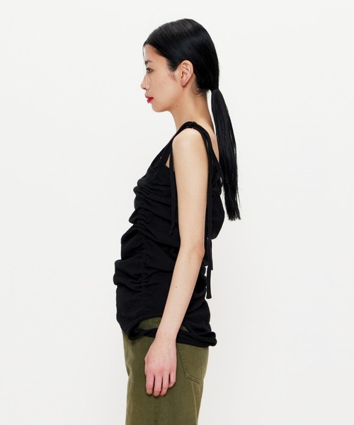 BEEDEN（ビーデン）の「3WAY GATHER TANK（タンクトップ・レディース・レッド/グレー/ブラック・FREE）」の18枚目の写真