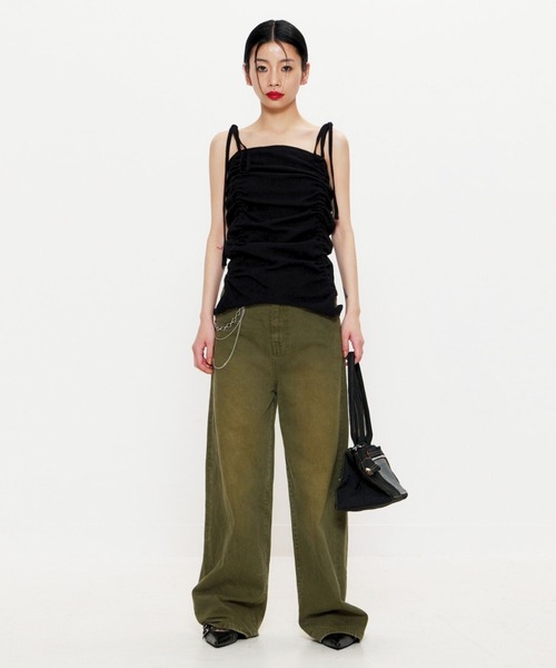 BEEDEN（ビーデン）の「3WAY GATHER TANK（タンクトップ・レディース・レッド/グレー/ブラック・FREE）」の21枚目の写真