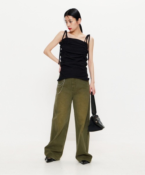 BEEDEN（ビーデン）の「3WAY GATHER TANK（タンクトップ・レディース・レッド/グレー/ブラック・FREE）」の22枚目の写真