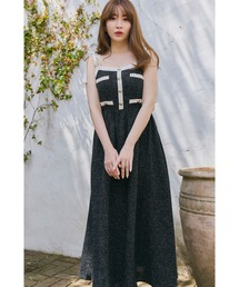 ワンピース Verona Tweed Long Dress Her lip to（ハーリップトゥー）の「Verona Tweed Long Dress
