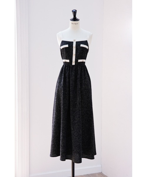 8月中旬発送】Verona Tweed Long Dress