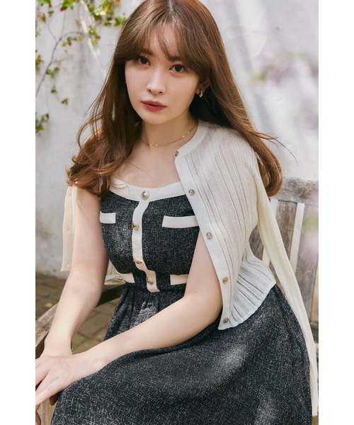 8月中旬発送】Verona Tweed Long Dress