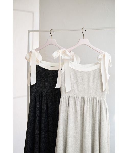ワンピース Verona Tweed Long Dress Verona Tweed Long Dress（ワンピース）｜Her lip to（ハー