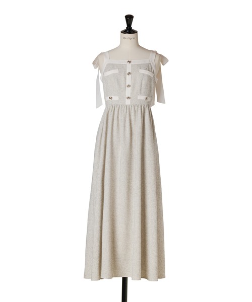 8月中旬発送】Verona Tweed Long Dress