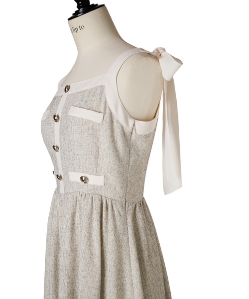 Verona Tweed Long Dress（ワンピース）｜Her lip to（ハー