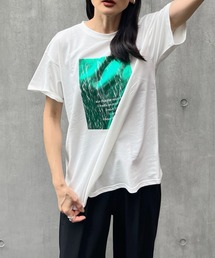 y/m by Yukie | 箔プリントTシャツ(Tシャツ/カットソー)