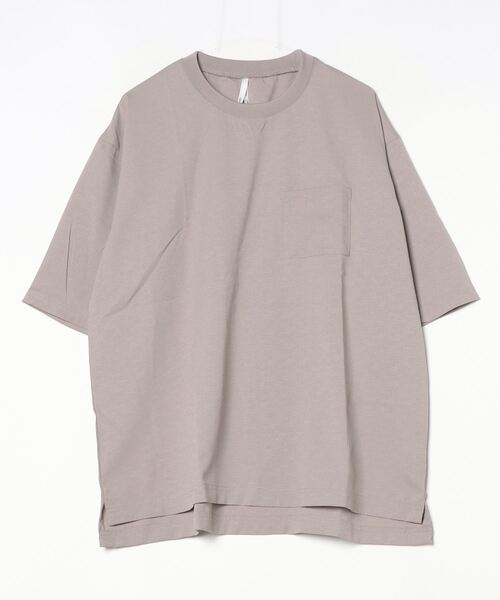FUNALIVE(ファンアライブ)の「リネンライク クルーネック 半袖 Tシャツ(Tシャツ/カットソー・メンズ・チャコール/グレイッシュベージュ/ブラック・M/L/XL)」の12枚目の写真