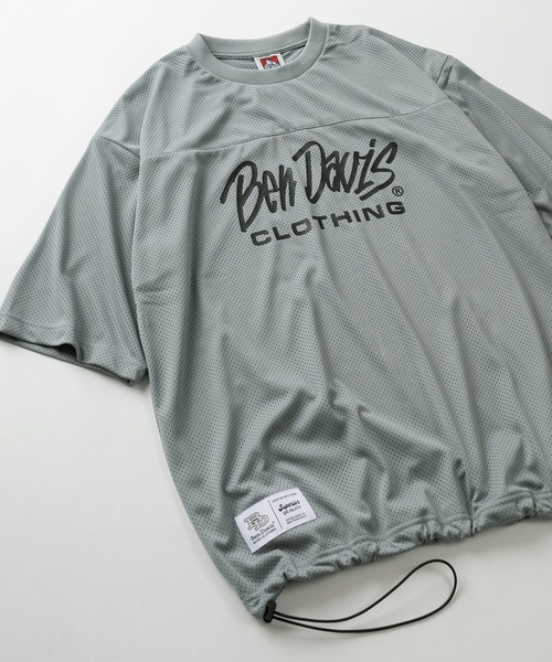 BEN DAVIS(ベンデイビス)の「【BEN DAVIS/ベンデイビス】ストリート グラフィティロゴデザイン スピンドルコード付き ダブルメッシュ半袖Tシャツ/ゲームシャツ/ビッグシルエット(Tシャツ/カットソー・メンズ・ホワイト/ブラック/グレー・M/L/XL)」の3枚目の写真