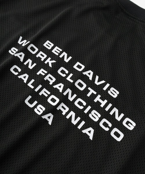 BEN DAVIS(ベンデイビス)の「【BEN DAVIS/ベンデイビス】ストリート グラフィティロゴデザイン スピンドルコード付き ダブルメッシュ半袖Tシャツ/ゲームシャツ/ビッグシルエット(Tシャツ/カットソー・メンズ・ホワイト/ブラック/グレー・M/L/XL)」の8枚目の写真