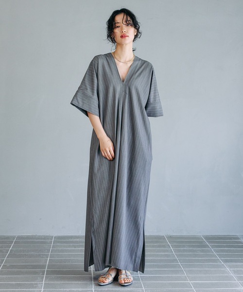 *paris* サーキュラーへプラム Vネックワンピース 40%OFF】peindre パンドル Vネック キャミソール ワンピース re