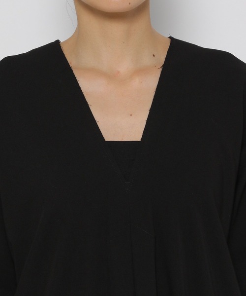 LEPSIM（レプシィム）の「【FOR I SERIES】Vネックアソートワンピース　132019（ワンピース・レディース・ブラック/グレー系その他/ブラウン系その他・FREE）」の8枚目の写真