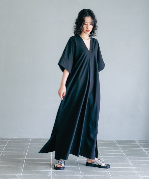 LEPSIM（レプシィム）の「【FOR I SERIES】Vネックアソートワンピース　132019（ワンピース・レディース・ブラック/グレー系その他/ブラウン系その他・FREE）」の17枚目の写真