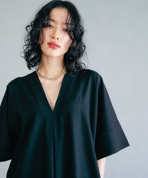 LEPSIM（レプシィム）の「【FOR I SERIES】Vネックアソートワンピース　132019（ワンピース・レディース・ブラック/グレー系その他/ブラウン系その他・FREE）」の21枚目の写真