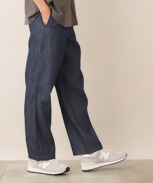 Dessin（デッサン）の「綿麻デニムドロストパンツ（デニムパンツ・メンズ・ネイビー/ブルー・03/02）」の3枚目の写真