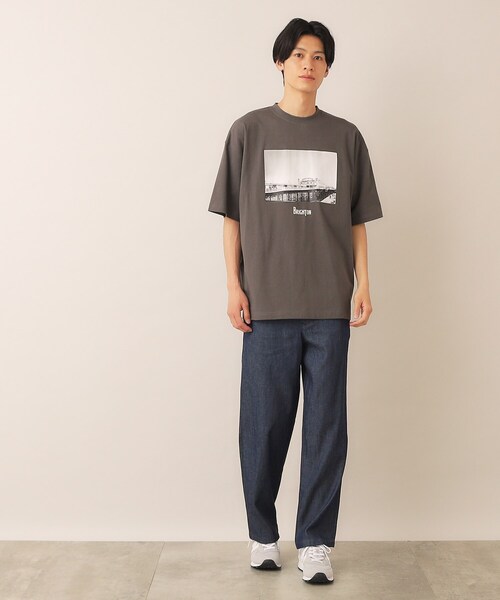 Dessin（デッサン）の「綿麻デニムドロストパンツ（デニムパンツ・メンズ・ネイビー/ブルー・03/02）」の5枚目の写真